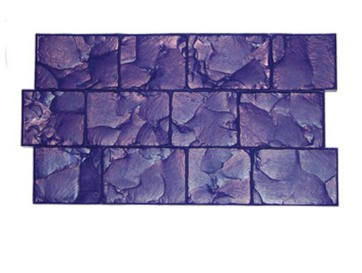 [#5012] Urethane Imprint Concrete Mat London Cobblestone Floppy 17''x30'' Without Handle 